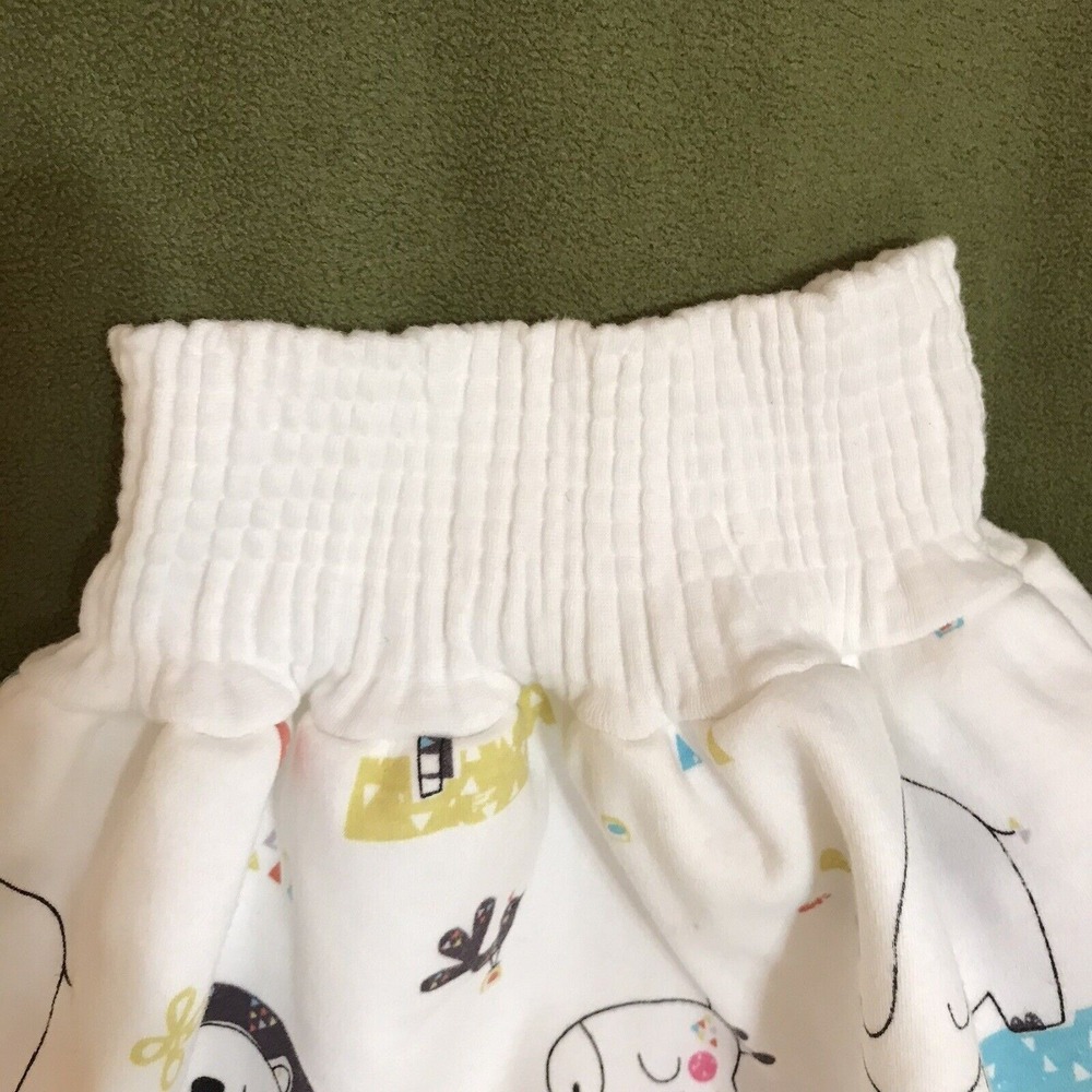 Unbranded Diaper Training Skirt White Animal Print High Waist Size L - Picture 2 of 7